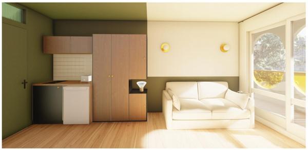 Appartement à louer studio - 12 m²