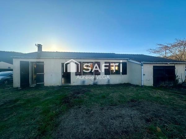 Plain-pied avec garage et jardin à 3' de Mirepoix