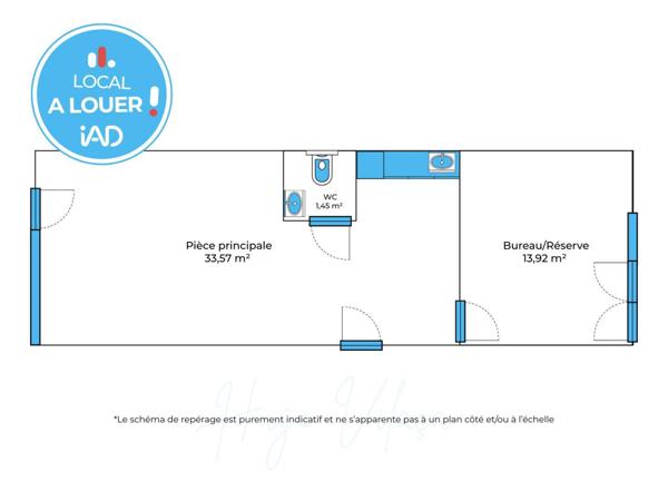 Location boutique/local commercial 49 m² Ablon-sur-Seine