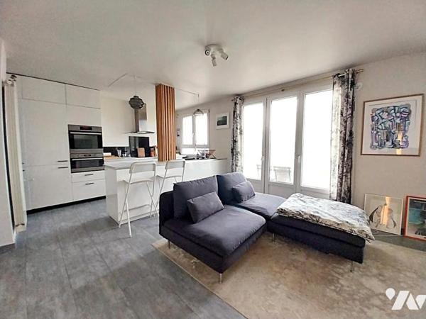 Bel appartement 3 pièces vue Seine avec balcon et parking