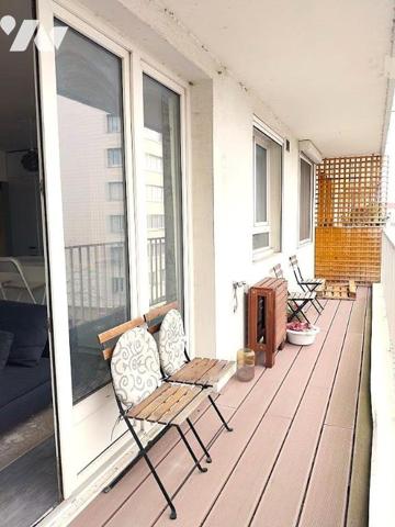 Bel appartement 3 pièces vue Seine avec balcon et parking