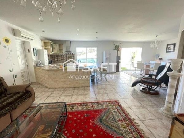 Languedocienne 4 chambres + F2 indépendant garage sur parcelle de 680m2