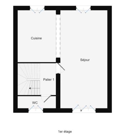 Maison de ville de 77 m²