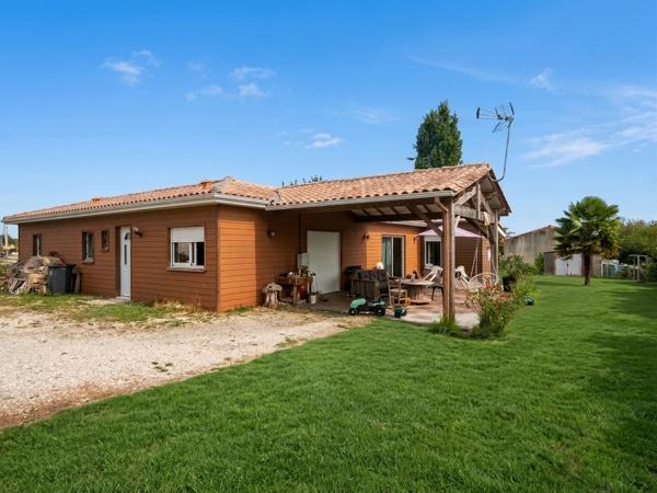 Maison de plain pied T6 ossature bois avec jardin
