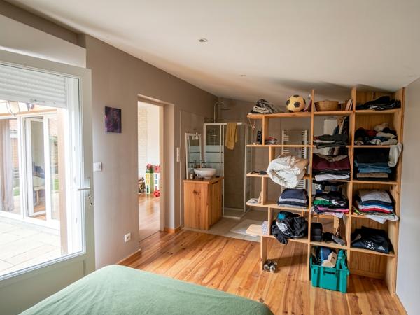 Maison de plain pied T6 ossature bois avec jardin