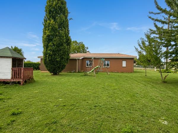 Maison de plain pied T6 ossature bois avec jardin