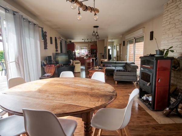 Maison de plain pied T6 ossature bois avec jardin