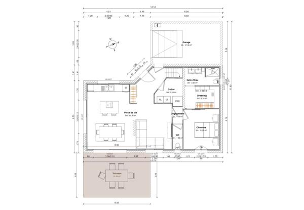 Vente                                                      Villa
                        
                     5 pièces                      124 m2                     à Montamisé