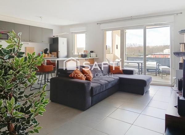 T3 avec vue dégagée sur les hauts de Ramonville