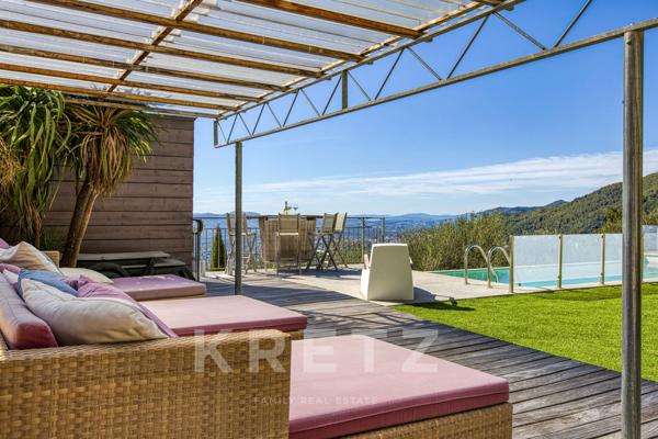 VILLA VUE MER PANORAMIQUE CHATEAUNEEUF DE GRASSE