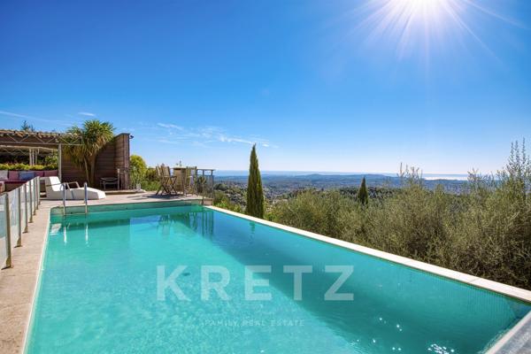 VILLA VUE MER PANORAMIQUE CHATEAUNEEUF DE GRASSE