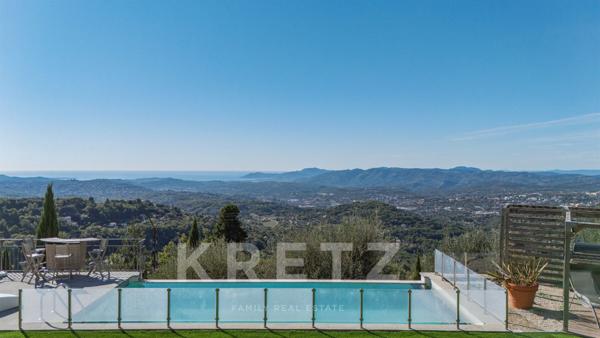 VILLA VUE MER PANORAMIQUE CHATEAUNEEUF DE GRASSE