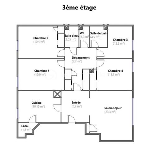 Appartement de 102 m²
