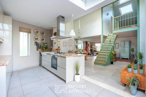 Loft avec patio et atelier d’artiste