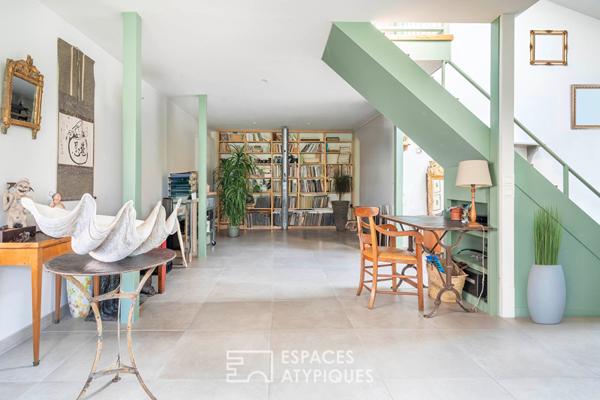 Loft avec patio et atelier d’artiste