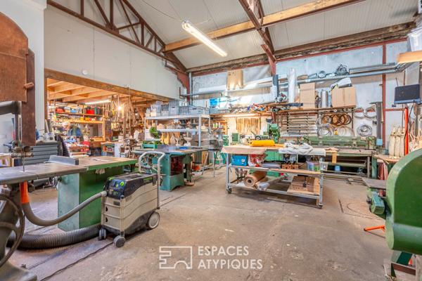 Loft avec patio et atelier d’artiste