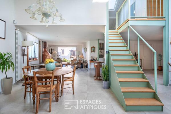 Loft avec patio et atelier d’artiste