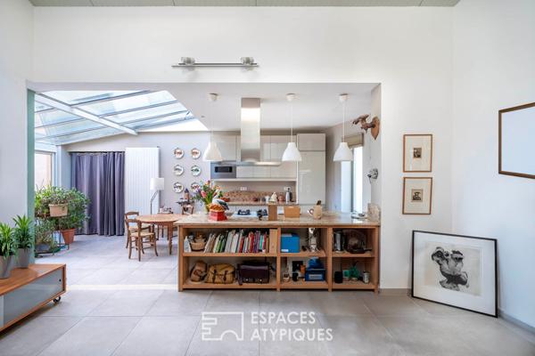 Loft avec patio et atelier d’artiste