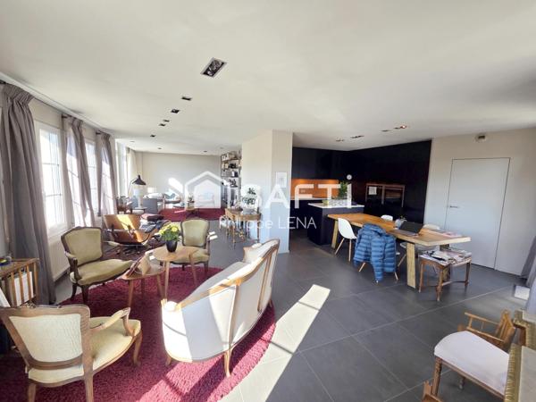 Bel attique 105m², 2 chambres, hyper-centre / gare