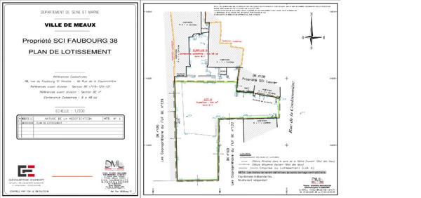 Terrain centre ville de Meaux