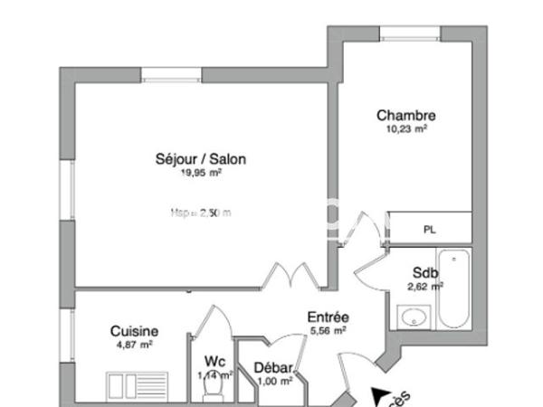 Location Appartement 2 pièces 45.4 m² - 1,3,5 RUE DE JAVA Orleans 45000