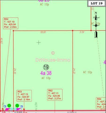 Terrain à vendre de 438 m²