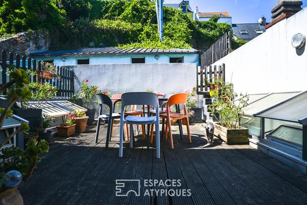 Maison de ville et sa terrasse en coeur de ville à Belle-ile-en-mer
