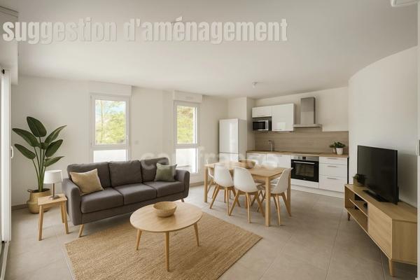 Appartement T3 avec terrasse et jardin