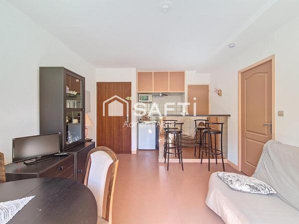 Appartement T2 à vendre 30m², meublé, cave, centre-ville Ax les thermes.