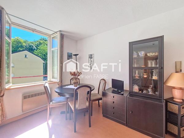 Appartement T2 à vendre 30m², meublé, cave, centre-ville Ax les thermes.