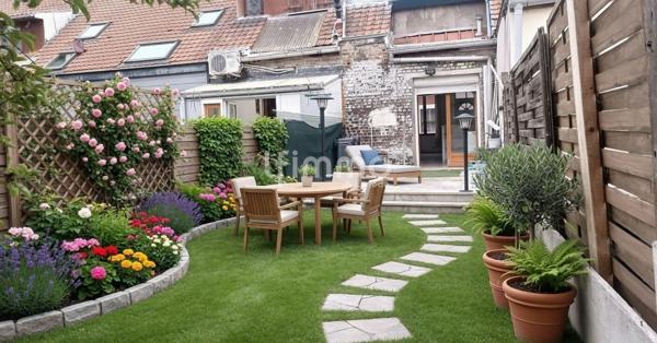 Maison de ville avec jardin