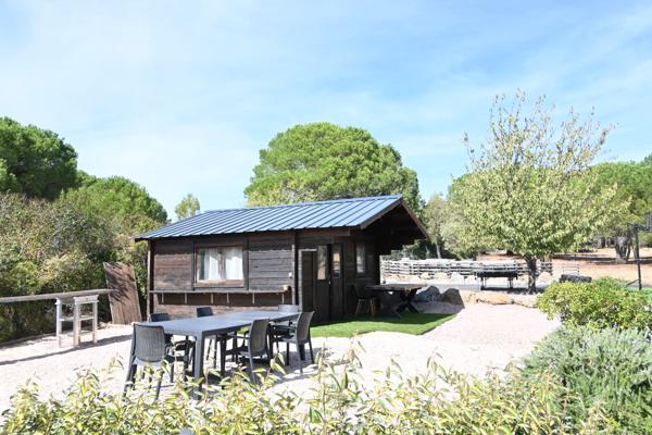 Villa de plain-pied avec piscine et grand terrain arboré à Villemoustaussou
