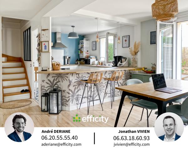 Maison 6 pièces - 93 m² Exclusivité efficity