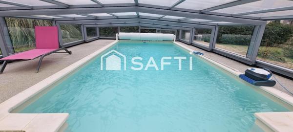 Maison de ville 5 chambres, piscine couverte