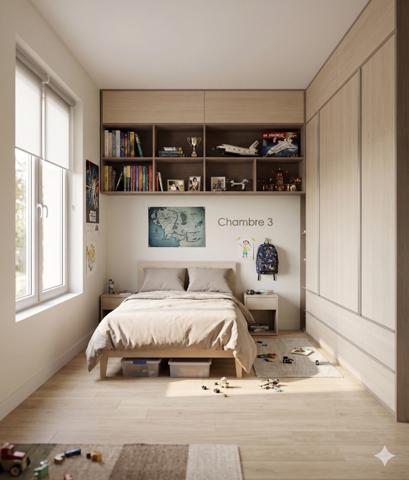 T4 avec balcons et jardin partagé à Pantin– Limite Pré-Saint-Gervais