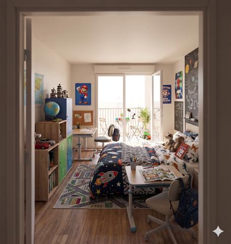 T4 avec balcons et jardin partagé à Pantin– Limite Pré-Saint-Gervais