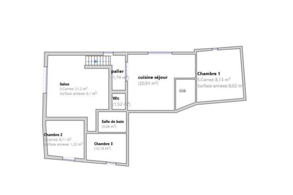 Appartement à vendre 4 pièces 94 m² Sain-Bel