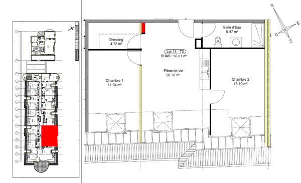 Appartement à vendre 3 pièces 56 m² Fontainebleau
