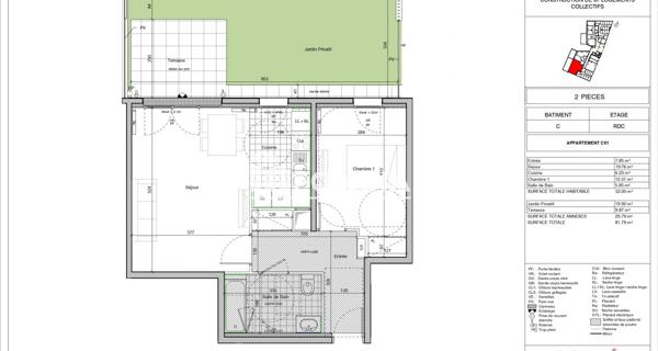 Location Appartement 2 pièces 52 m² - Bezons 95870