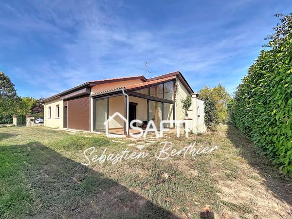 Maison de plain-pied – 100 m² – 3 chambres – garage – vérandas – Lavaur