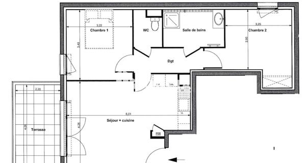 À vendre Appartement 3 pièces 58 m² - Marseille 13004