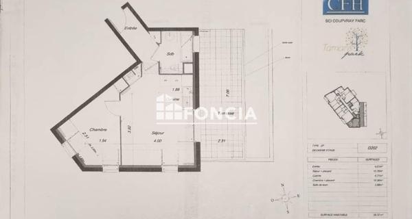 Location Appartement meublé 2 pièces 38.5 m² - Coupvray 77700