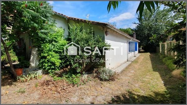 Centre de Saujon maison à rénover 109 m² sur un vaste terrain de 2288 m²