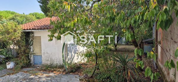 Centre de Saujon maison à rénover 109 m² sur un vaste terrain de 2288 m²