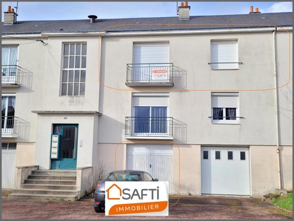 APPARTEMENT Loué : 2ch + Garage + Jardin partagé