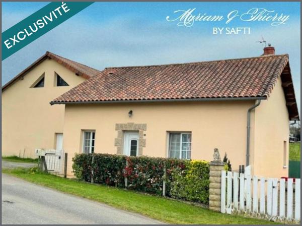 Maison rénovée avec grange jardin et puits