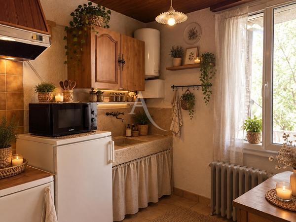 MAISON DE VILLAGE T3 DE 72 m² (93 m² au total) AU CALME AU COEUR DE RIEZ