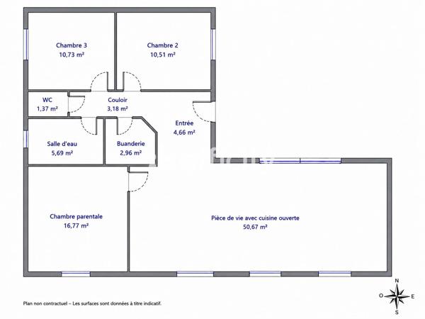 Maison
         4 pièces
        - 108 m² 228 500 € *