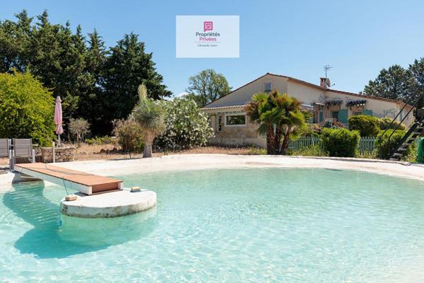 propriété de 7 pièces avec un chalet de 42 M2 avec piscine-lagon sur Tourrettes