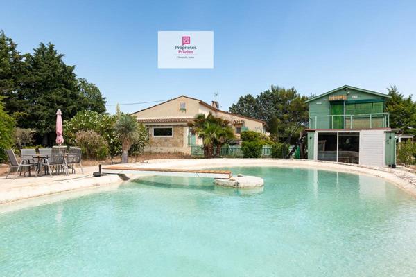 propriété de 7 pièces avec un chalet de 42 M2 avec piscine-lagon sur Tourrettes